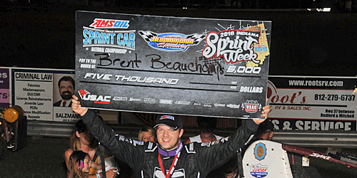 Beauchamp another First Time USAC Winner in ISW Round Five