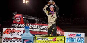 Leary Lands First USAC Win