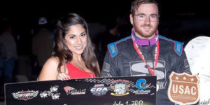 Adams Strikes Late for USAC/CRA Honors