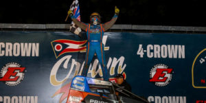 Courtney Doubles Up at Four Crown Nationals – Ready for Three-Race USAC Sprint Car Set this Weekend